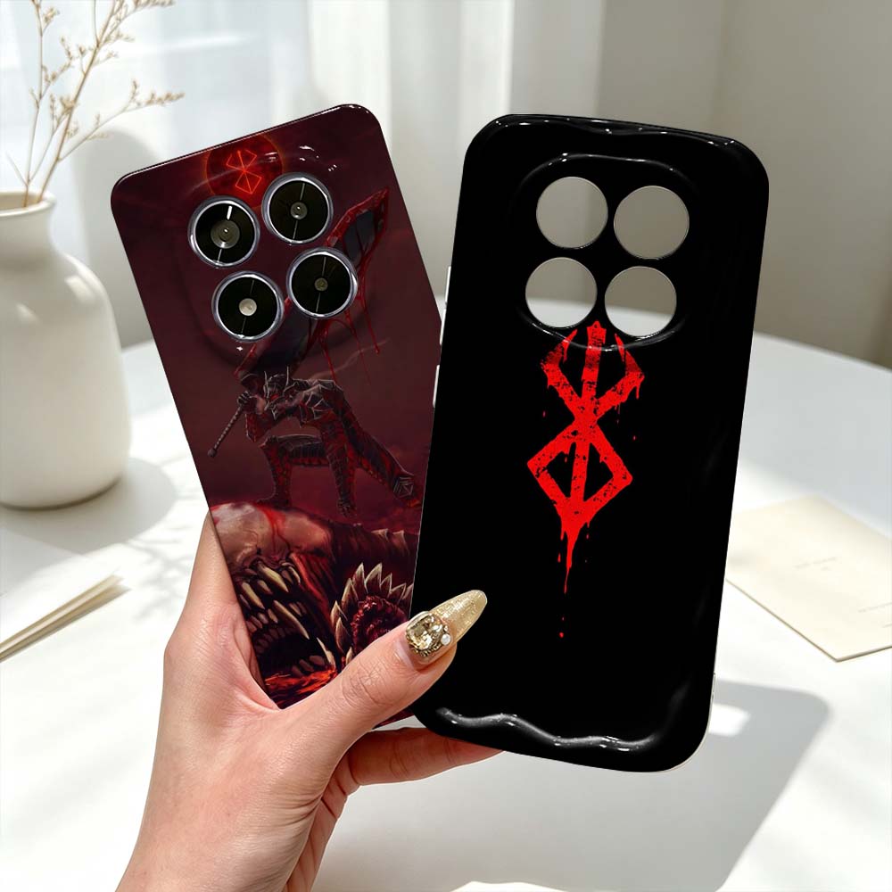 Xiaomi Poco X6 - Люксовый чехол с логотипом Berserk Guts
