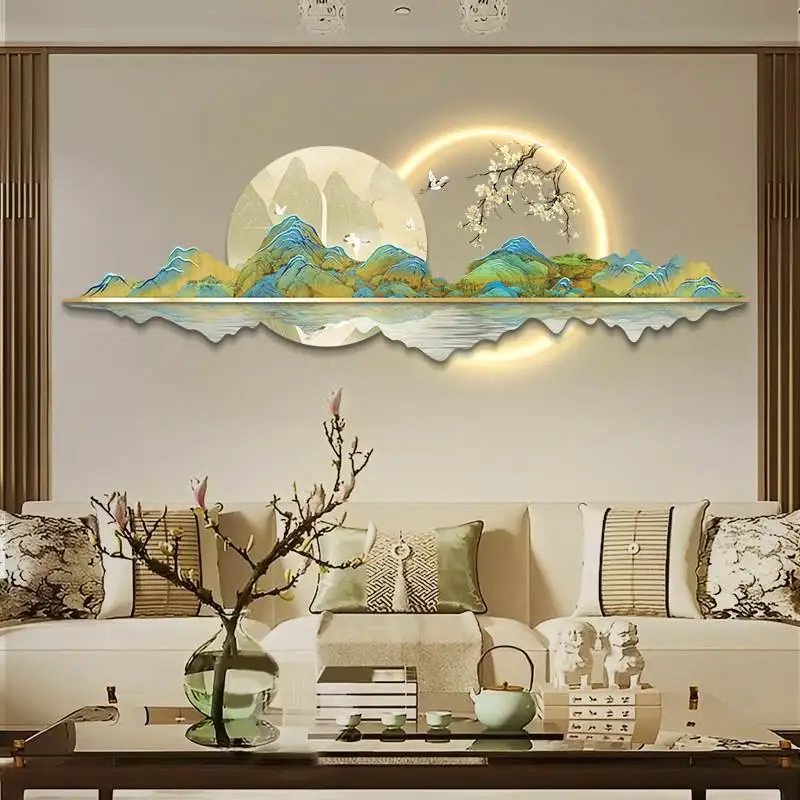 Luxury Lifestyle Fashion - Настенные часы в китайском стиле, светодиодные,